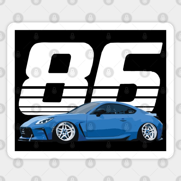 stanced gr86 neptune blue - 326 brz Sticker by cowtown_cowboy